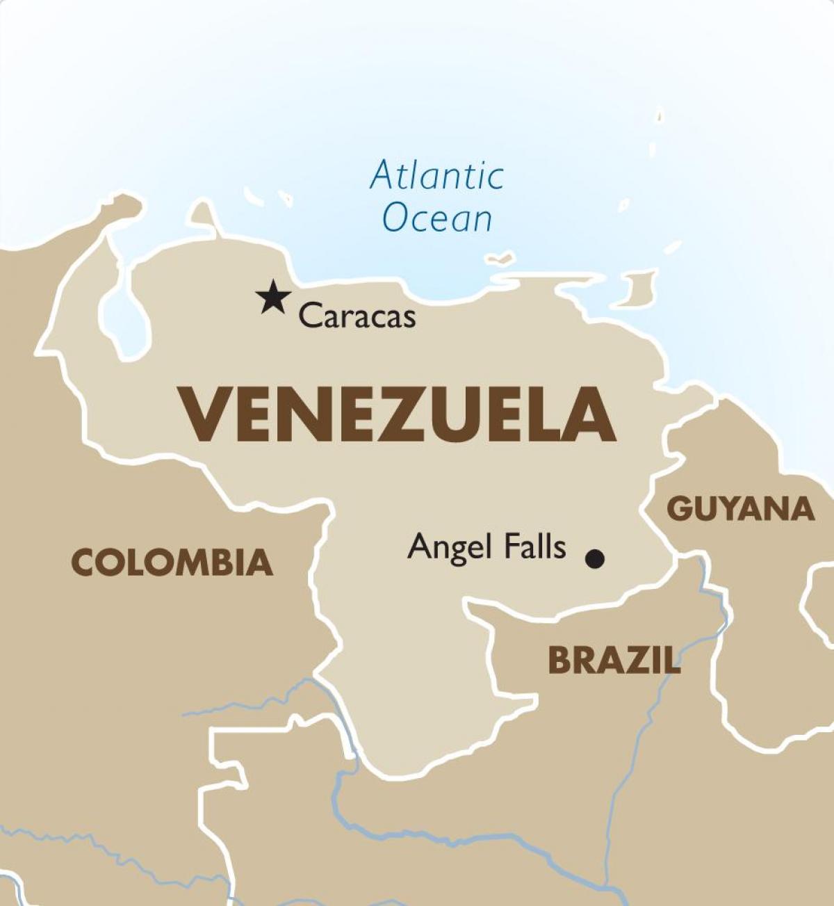 venezuela hoofstad kaart