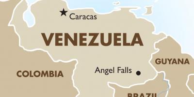 Venezuela hoofstad kaart