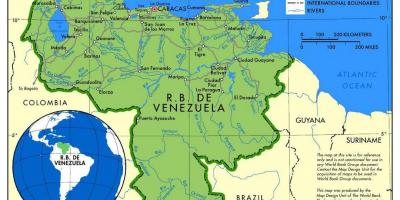 Kaart van die kaart de venezuela