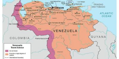 Venezuela in die kaart