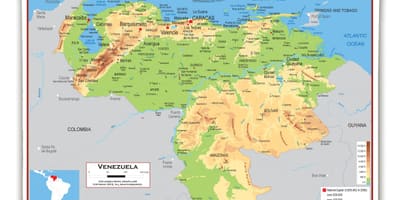 Kaart van venezuela opstand